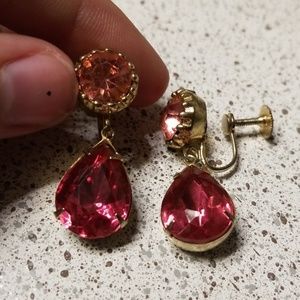 Coro jewelry screw back earrings